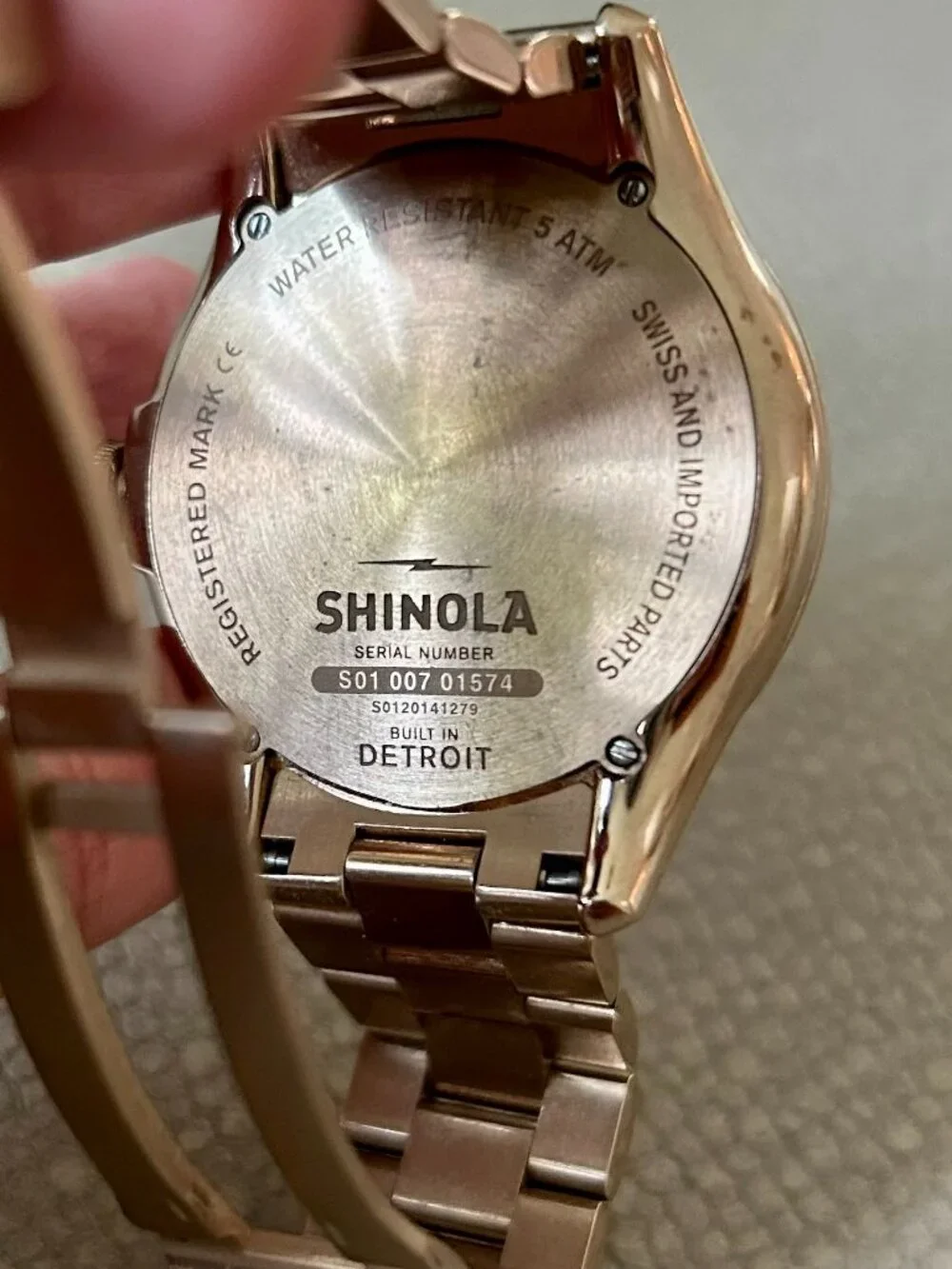 Shinola Vinton 38mm Watch in Rose Gold